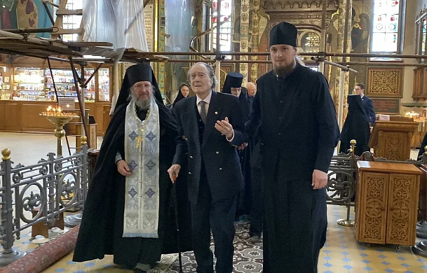 Граф Шереметев встретился с митрополитом Иосифом и посетил Введенский монастырь
